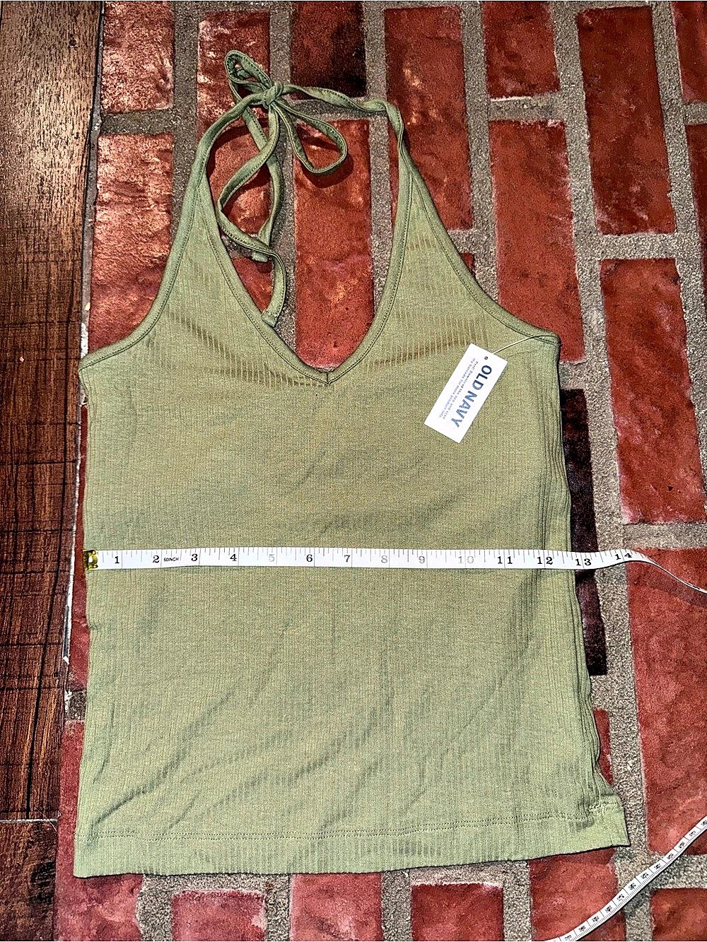 Old Navy Green Tie-Back Tank Top Medium NWT - Picture 6 of 6